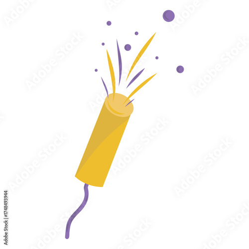 Cracker Icon, Holiday Cracker, Confetti Cracker illustration