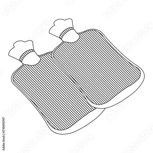 Hot water bag icon