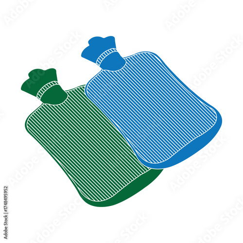 Hot water bag icon