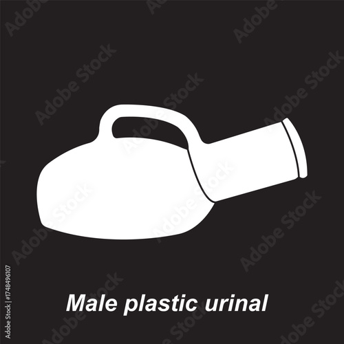Male plastic urinal