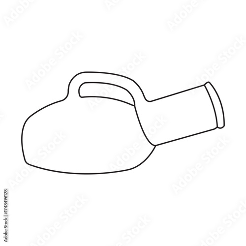 Male plastic urinal