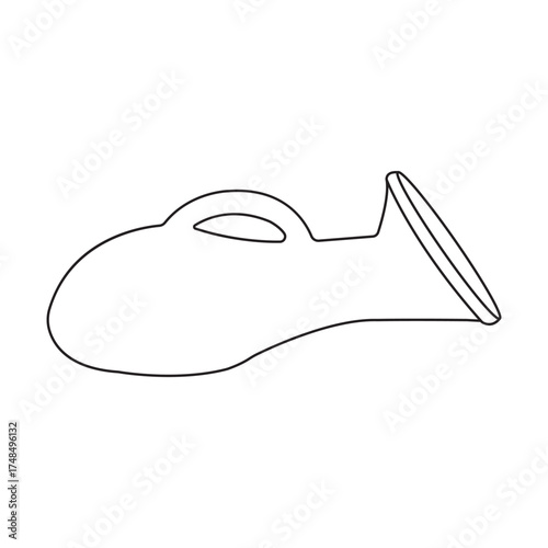 Womens plastic urinal design