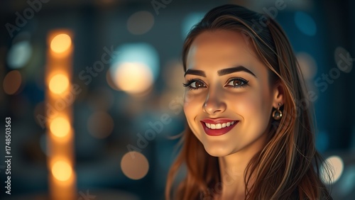 Geometric Low Poly Face with Digital Elements