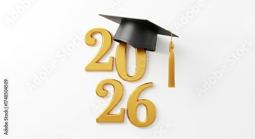 Graduation Year Twenty Twenty Six Academic Cap Celebration