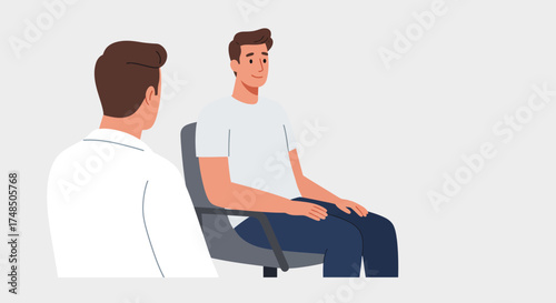Doctor Consulting Patient A Calm Discussion in a Modern Medical Setting