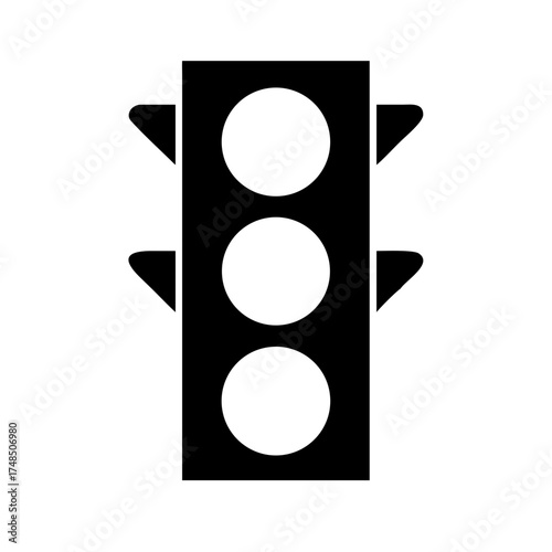 Vector art of traffic light a universal symbol of road safety, guiding vehicles and pedestrians to navigate intersections safely and efficiently
