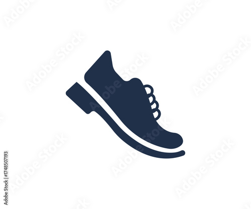 Athletic Shoe Icon  Modern Footwear Symbol Design