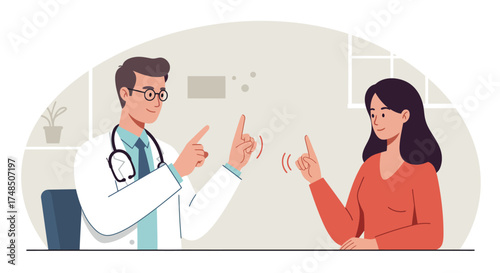 Doctor-patient consultation illustrating effective communication methods and patient education, highlighting the essential concept of shared understanding in modern healthcare practices