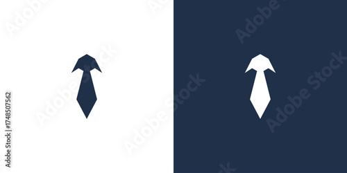 Minimalist Tie Icon Design  Modern Professional Symbol