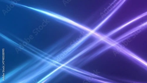 Sweeping Holographic Light Arcs – Abstract Motion Background with Smooth Flowing Streaks and Looping 4K Shine