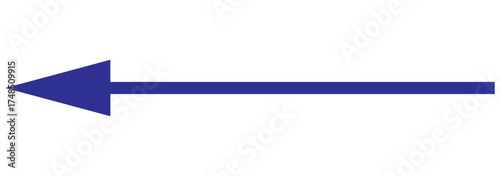 Straight long arrow. Thin long arrow vector icon. left thin line, black cursor, horizontal element, thick pointer vector icon isolated on white background. Simple illustration. 