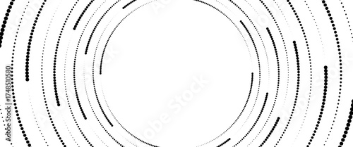 Set of halftone dots gradient pattern texture isolated on white background. Straight dotted spots using halftone circle dot raster texture. Vector blot half tone collection.