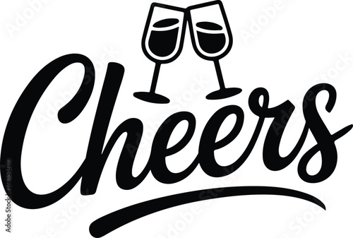 Cheers celebrate good times with wine glasses clinking