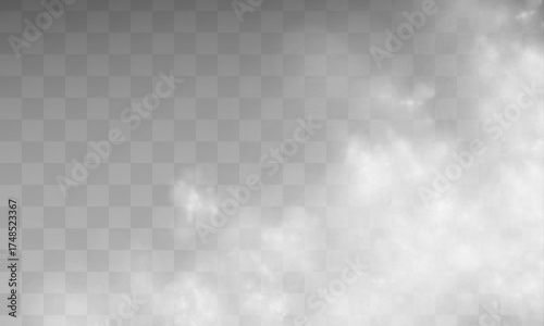 Smoke puff effect for explosions, impact visuals, or dust clouds. Editable vector on transparent background for easy layering. Realistic style.