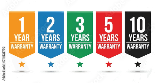  this warranty banner set is such a clever shift from medals—it’s like you’re exploring the visual language of trust and longevity now.