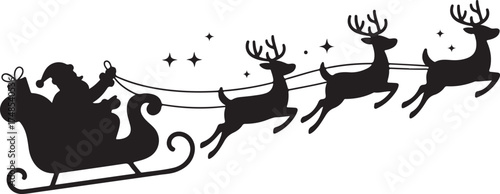 Santa claus silhouette
