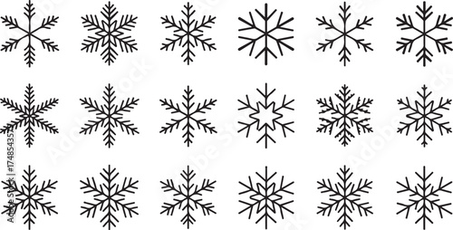 Snowflake silhouettes