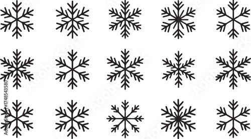Snowflake silhouettes