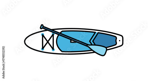 Stand Up Paddleboard with Paddle Water Sports Equipment.