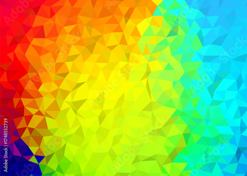 abstract colorful low poly background, abstract geometric background, abstract triangle background	