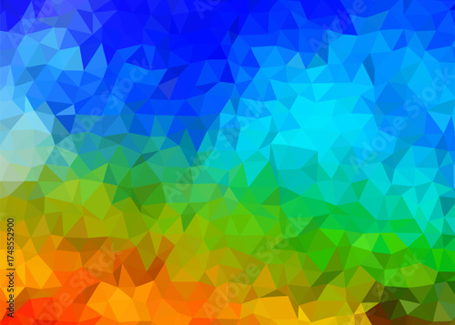abstract colorful low poly background, abstract geometric background, abstract triangle background	