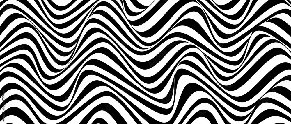 Fototapeta premium Abstract black and white illustrations. Minimalistic design template for poster, banner, cover, postcard.