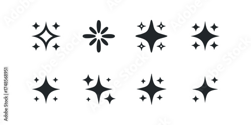 Collection of Sparkle and Starburst Symbols