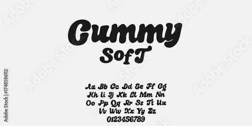 Elegant Font. Groovy Font. Graffiti Font. Creative Hand Drawn Uppercase Lowercase. Street Art Classic Lettering Fashion Designs Typography modern serif decorative vintage concept vector illustration