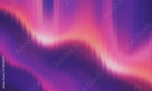 Abstract purple pink aurora borealis with vertical lines