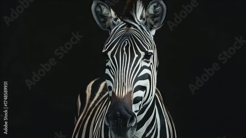 Zebra Head Portrait