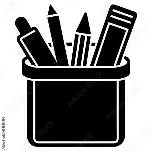 Stationery Organizer Box Compact and Sturdy Container for Pens and Office Supplies