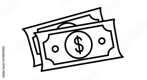 Event Tickets Icon Outline – Admission Pass Vector Design