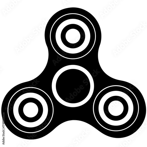 Fidget Spinner Vector Illustration Hand Drawn Doodle Toy for Focus and Stress Relief