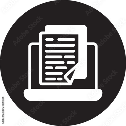 ebook glyph icon
