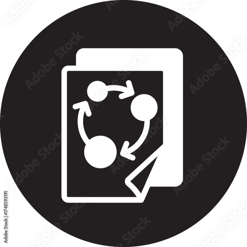 strategic plan glyph icon