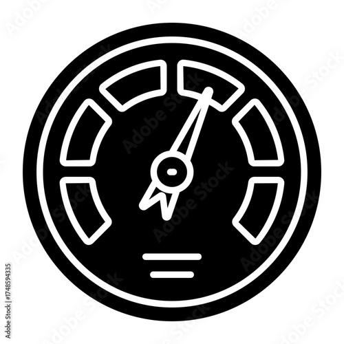 Unique design icon of speedometer 