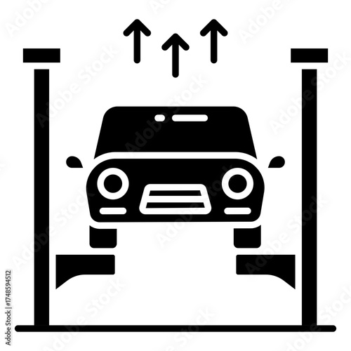 Premium download icon of hydraulic ramp