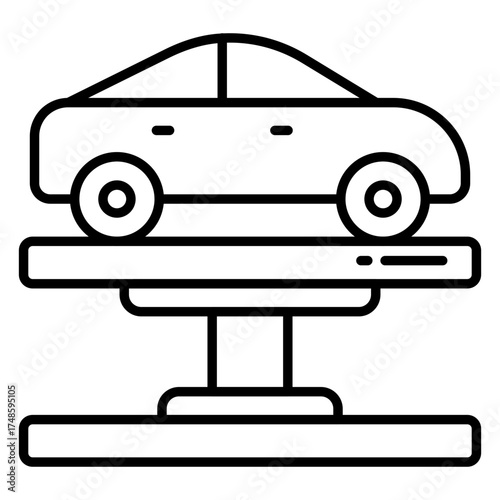Premium download icon of car lifter 
