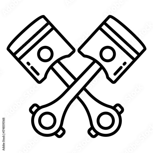 Vector design of piston rods
