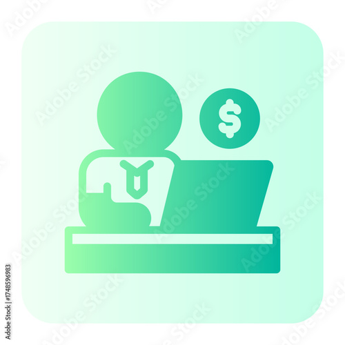 businessman gradient icon