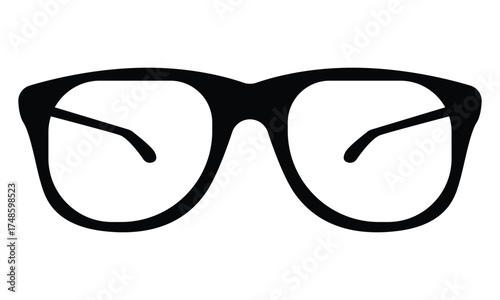 Black sunglasses frame isolated on transparent background