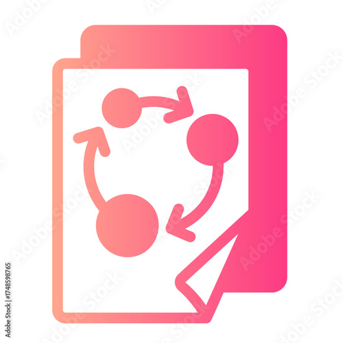 strategic plan gradient icon