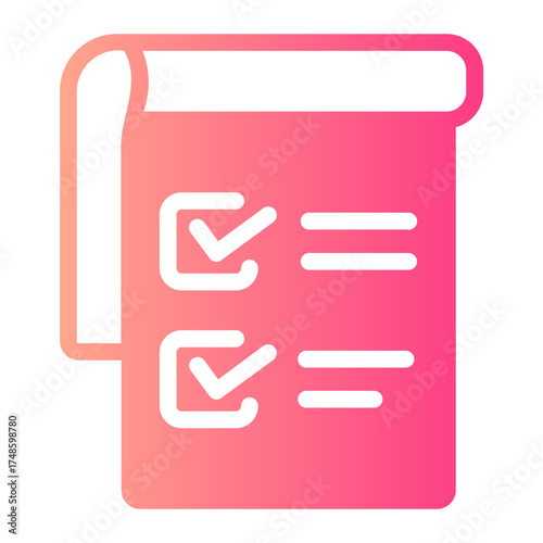 agenda gradient icon