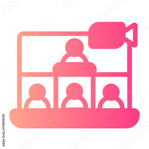 video call gradient icon