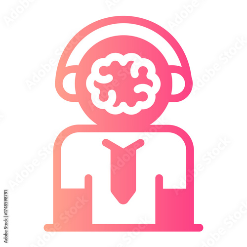 audio guide gradient icon