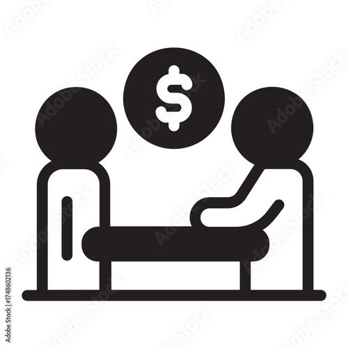 shareholder glyph icon