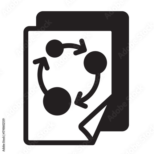strategic plan glyph icon