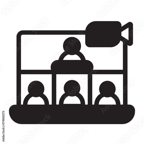 video call glyph icon