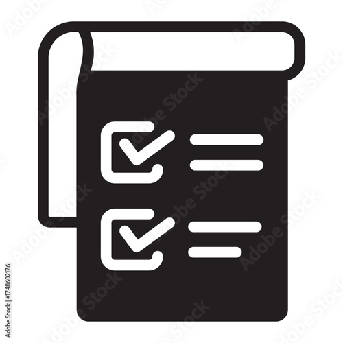 agenda glyph icon