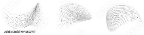Abstract minimalist background featuring smooth curved line wave shapes creating organic optical form monochrome contour design ideal for digital illustration and futuristic visual layout